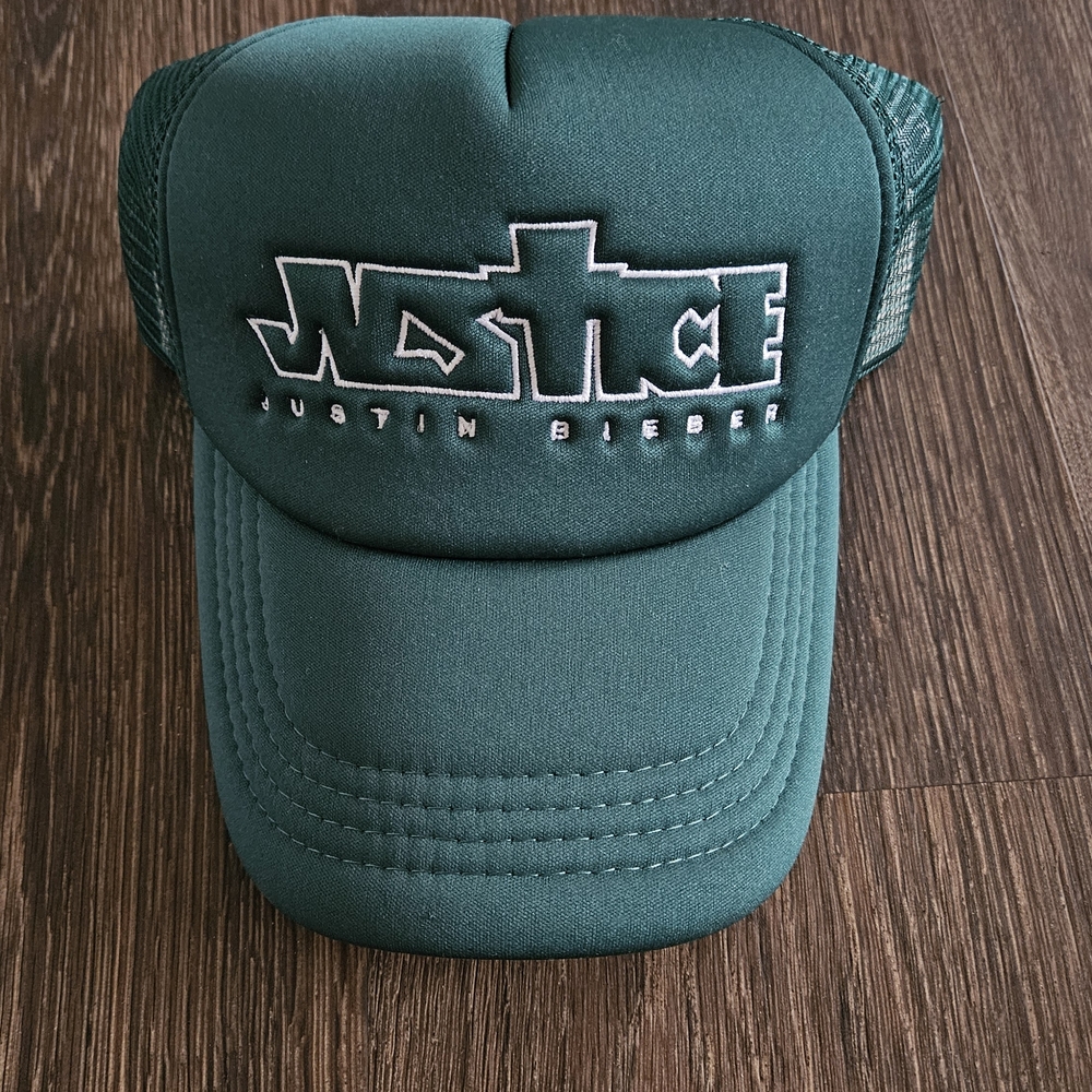 Justin Bieber Green Mesh Snapback Hat